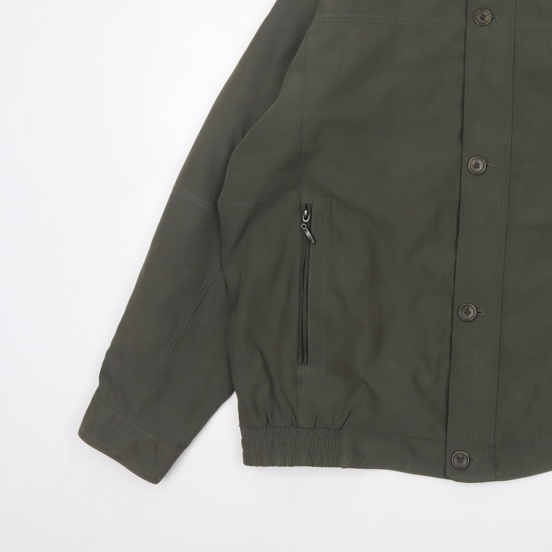 Additional view of EWM Pure Classics Men's Green 2XL Basic Jacket Button Zip Pockets