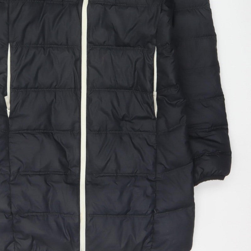 Nike Women’s Black XS Long Hooded Down Puffer Coat