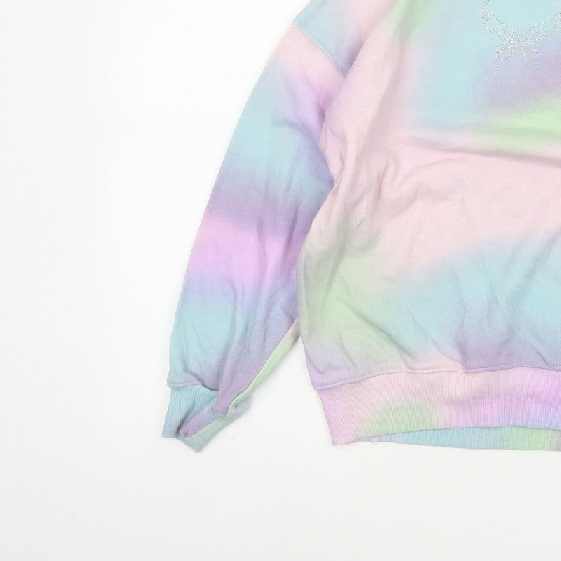 H&M Girls Multicoloured 9-10 Years Butterfly Rhinestone Sweatshirt