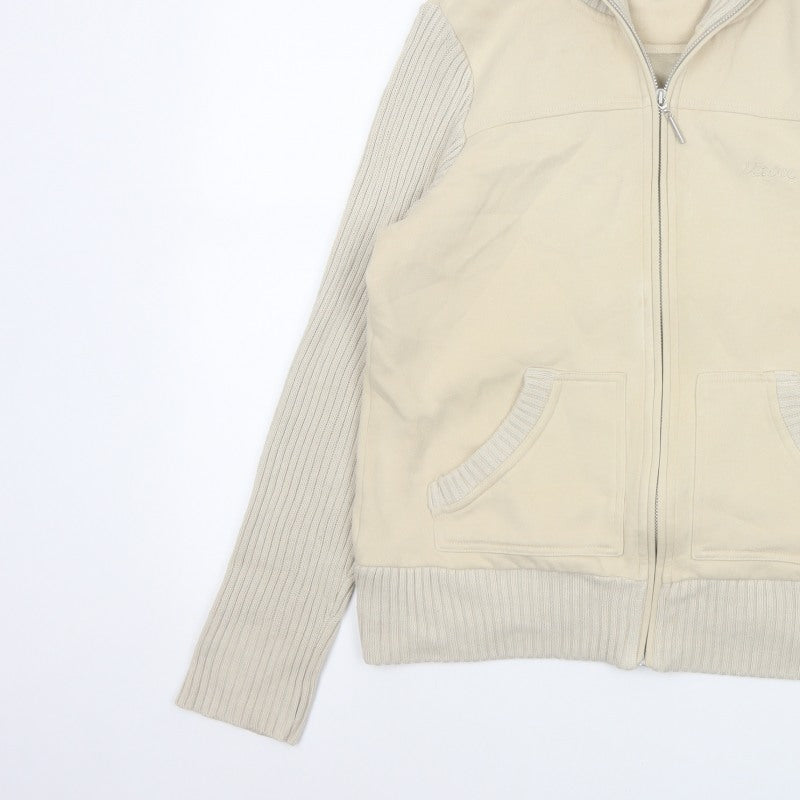 Maine New England Women's Ivory UK 14 Zip Knit Jacket Pockets