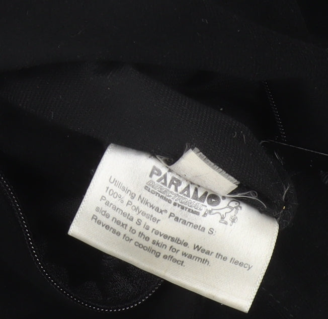 Paramo Men’s Black L Full Zip Reversible Hooded Fleece Hoodie