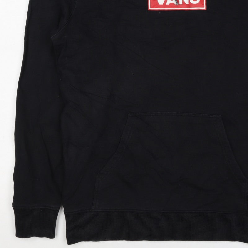 Additional view of Vans Men's Black XS Pullover Logo Hoodie Cotton Skateboarding