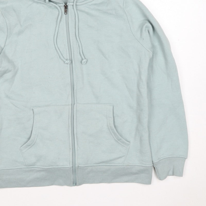 Additional view of Yorkshire Trading Co. Men’s Grey M Full Zip Hooded Fleece Hoodie