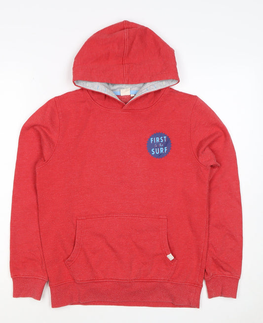 Saltrock Boys Red 11-12 Years Pullover Hoodie Surf Car Graphic