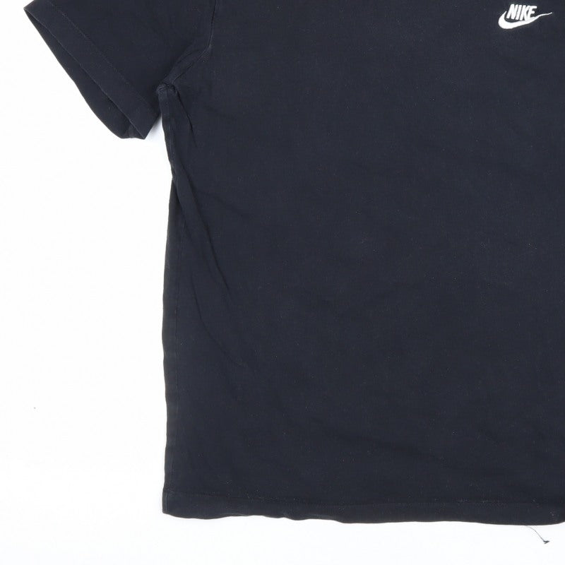 Nike Men’s Black Medium Logo Crew Neck Short Sleeve T-Shirt