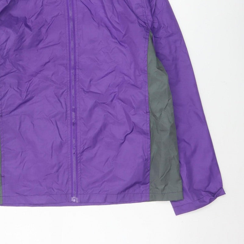 5 Apparel Women’s Purple M Hooded Full Zip Windbreaker Jacket