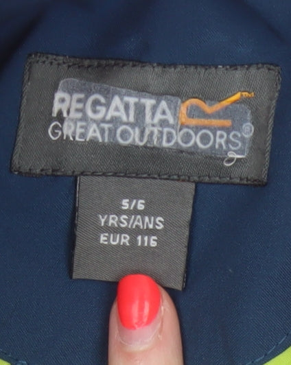 Regatta Boys Multicoloured 5-6 Years Ski Jacket Hooded Waterproof Isotex