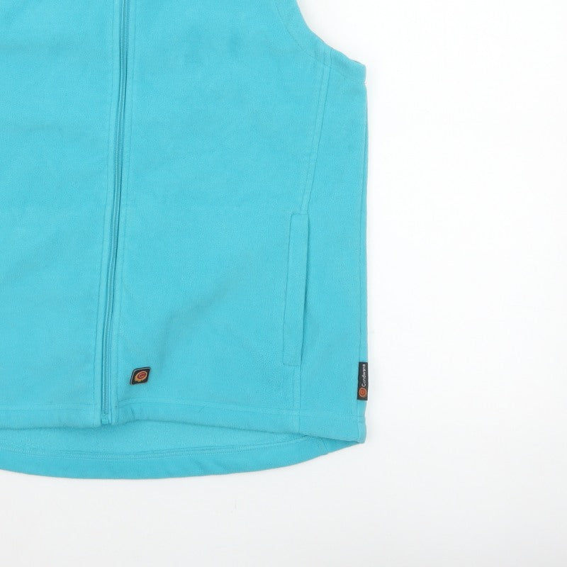 Gondwana Women’s Blue Size 10 Fleece Bodywarmer Full Zip Pockets