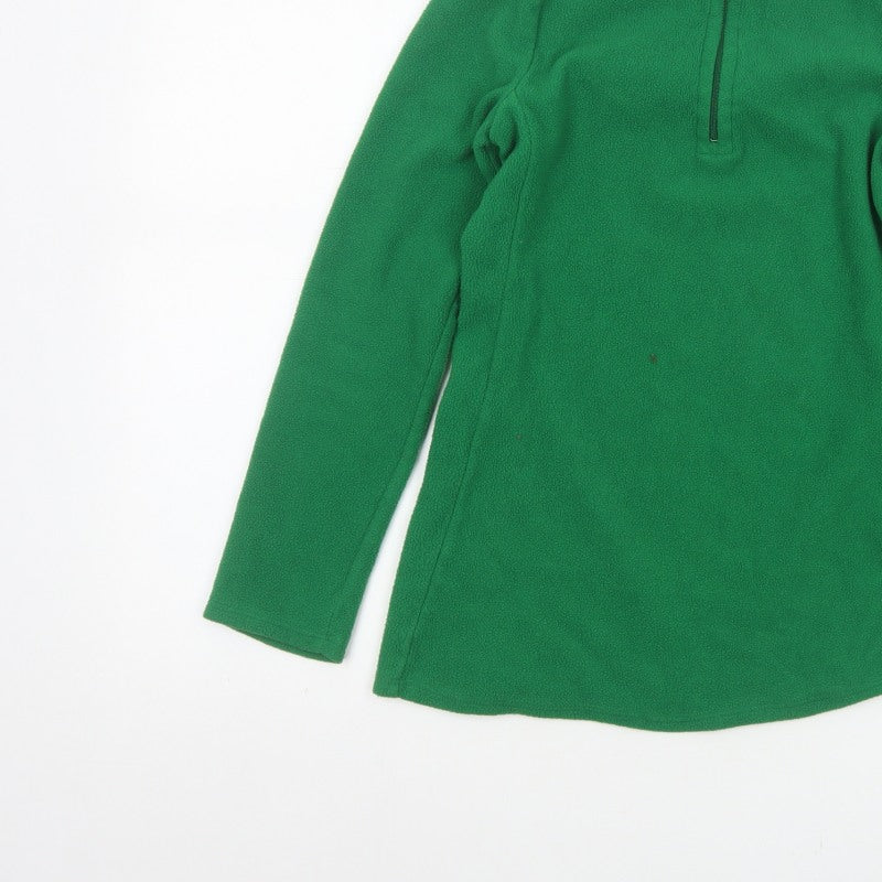Gap Women’s Green XS Fleece 1/4 Zip High Neck Pullover Sweatshirt