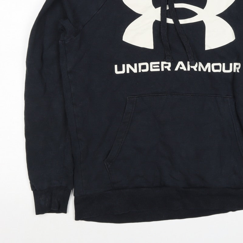 Additional view of Under Armour boys’ black s pullover hoodie logo fleece sports
