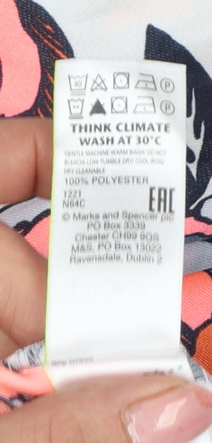 Marks and Spencer Women Multicoloured Floral Maxi Dress UK 20 Ruffle