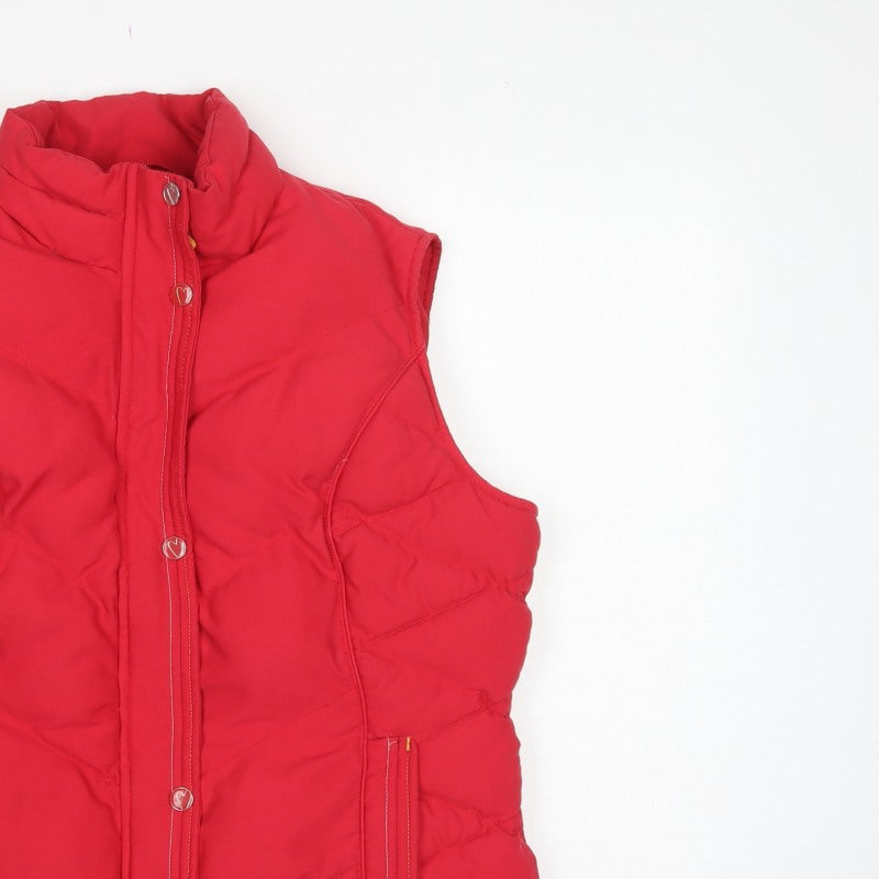 Per Una Women’s Red M Padded Quilted Water Resistant Waistcoat