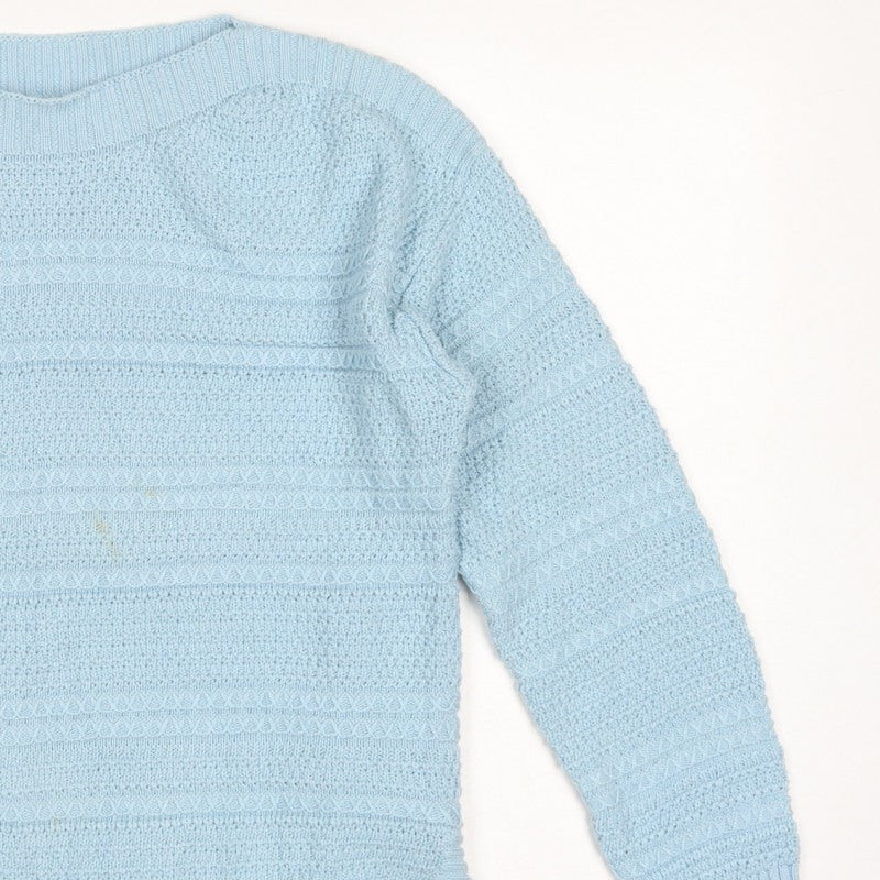 Crew Clothing Company Women Blue UK 14 Crew Neck Knit Pullover Jumper