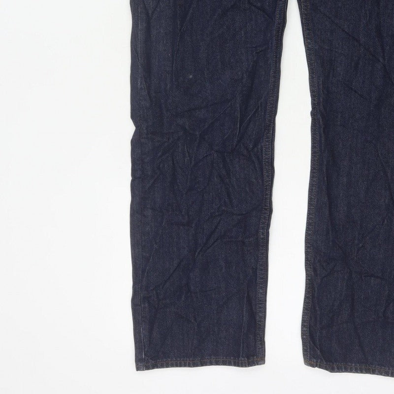 Marks and Spencer Men’s Blue 40/31 Straight Fit Cotton Jeans
