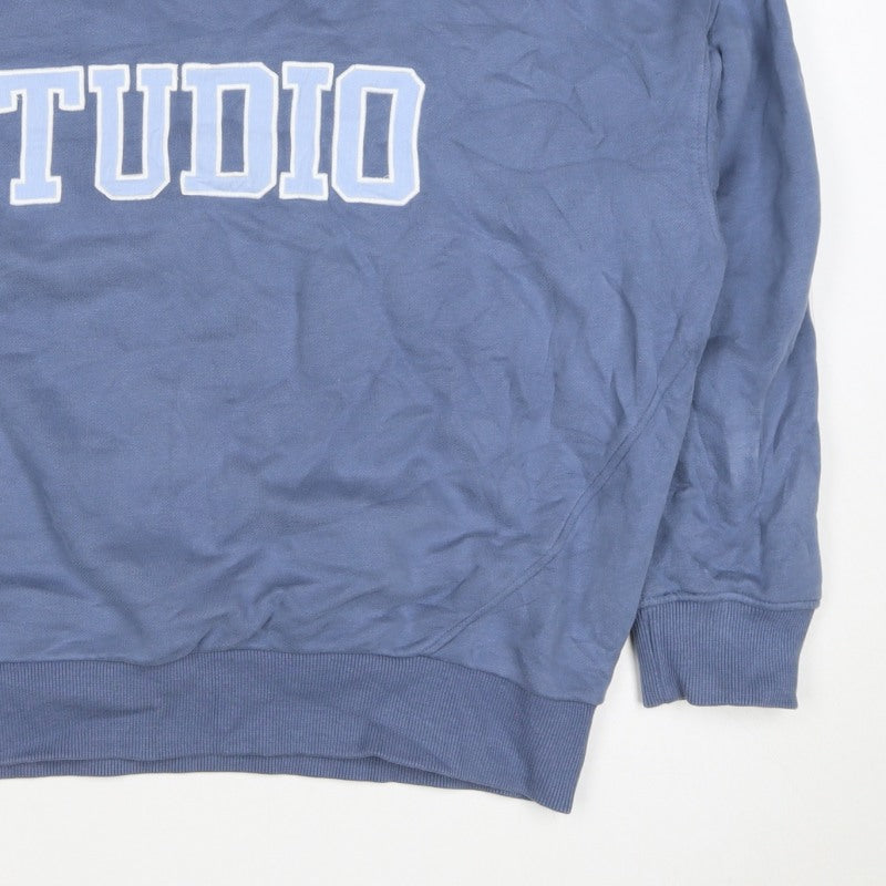 Active UK Women’s Blue Studio Graphic Crew Neck Sweatshirt L