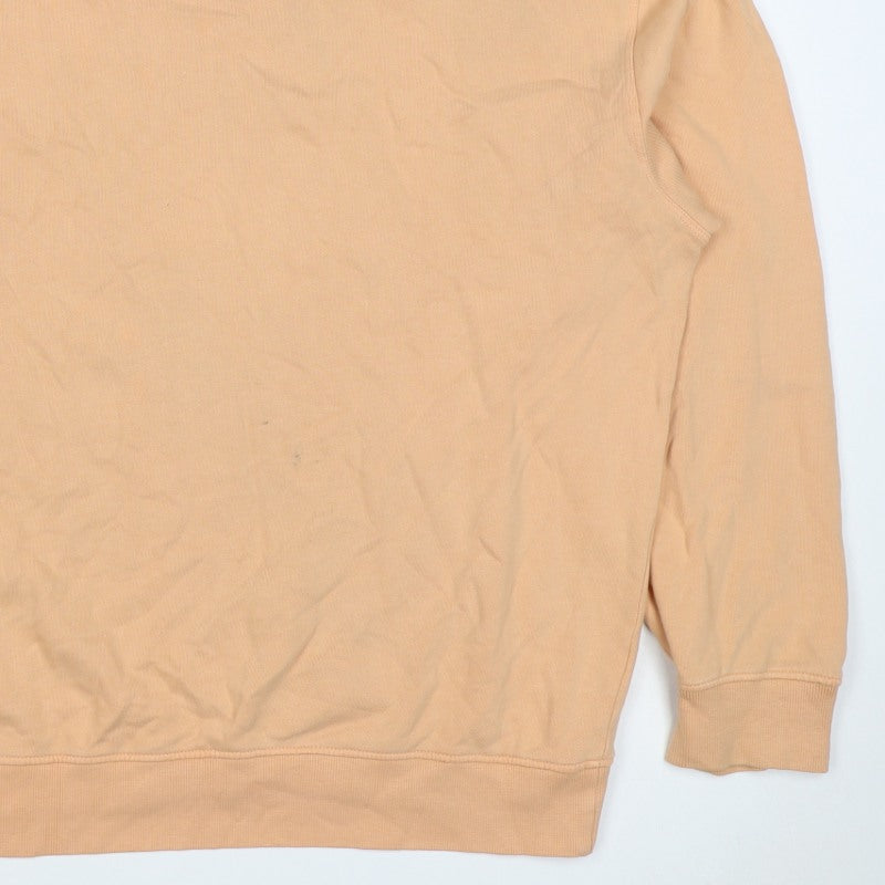 ASOS Design Women’s Orange UK 14 Cotton Crew Neck Sweatshirt