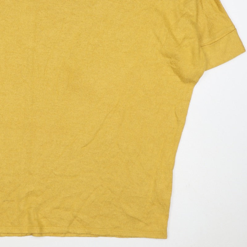 Apricot Women’s Yellow UK 16 Relaxed Jersey Short Sleeve T-Shirt