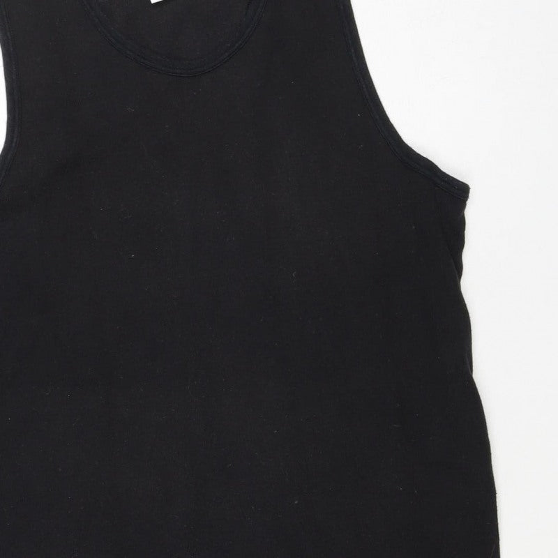 Lonsdale London Men's Black M Sleeveless Cotton Tank Top Vest
