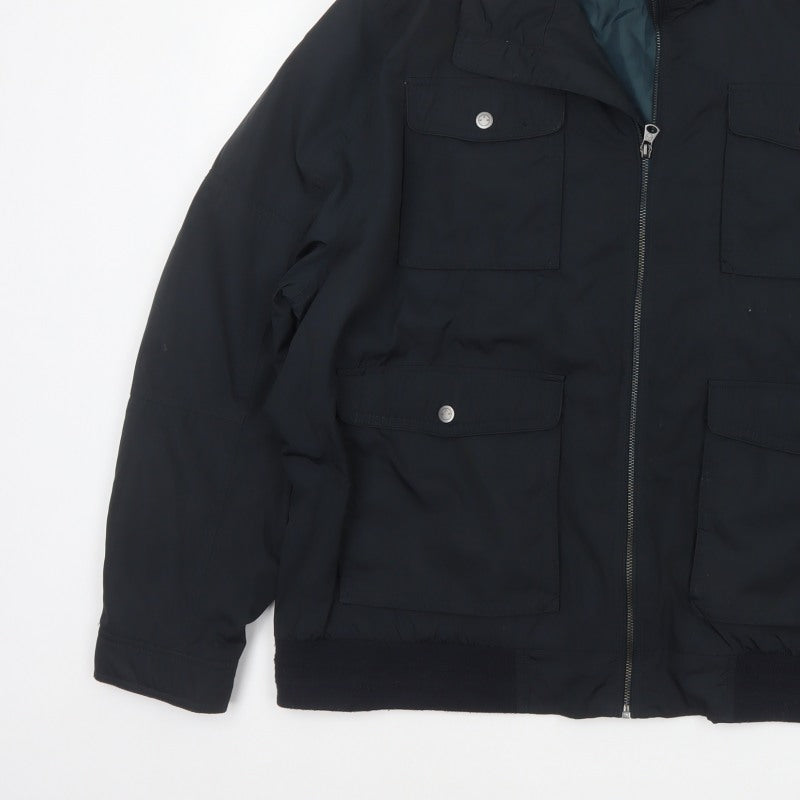 RJR.John Rocha Men’s Black 2XL Military Padded Zip Jacket