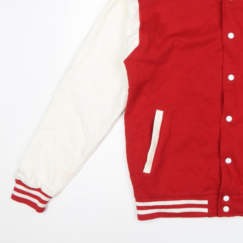 Additional view of Stars & Stripes Men’s Red White L Varsity Snap Sweatshirt Jacket