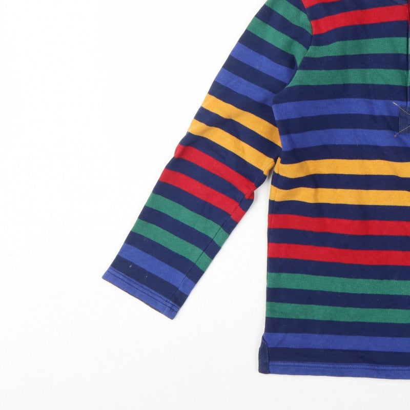 Additional view of Joules boys’ multicoloured 11-12 years 1/4 zip striped sweatshirt
