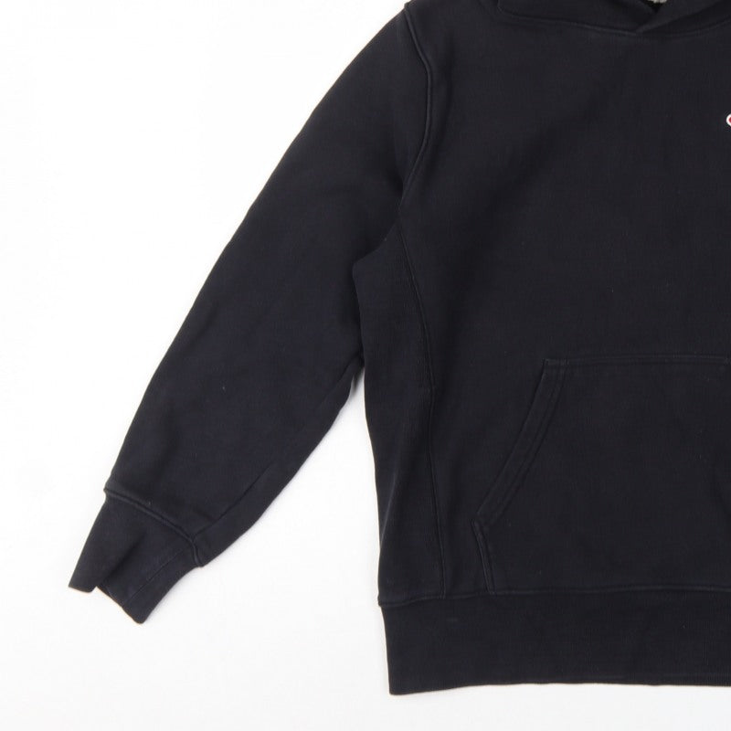 Additional view of Champion Men’s Black M Reverse Weave Pullover Hoodie Logo Heavyweight