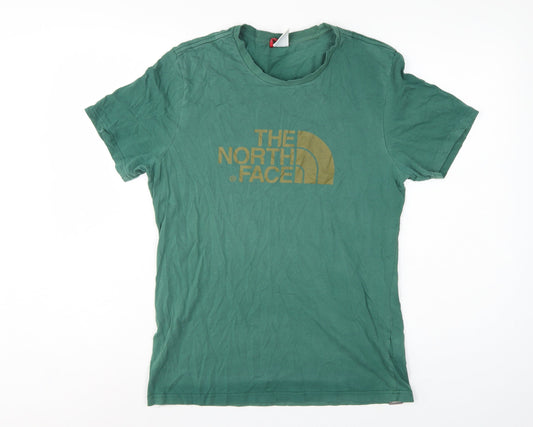The North Face Men's Green M Logo Graphic Cotton Crew Neck T-Shirt