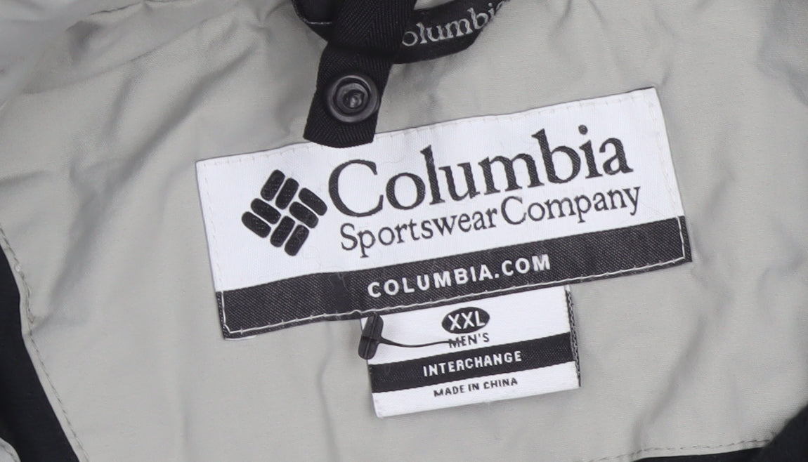 Columbia Men's Grey 2XL Interchange 3-in-1 Jacket Outdoor Full Zip