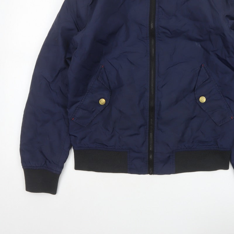 Additional view of Gotcha Men’s Blue Small Nylon Insulated Bomber Jacket Full Zip