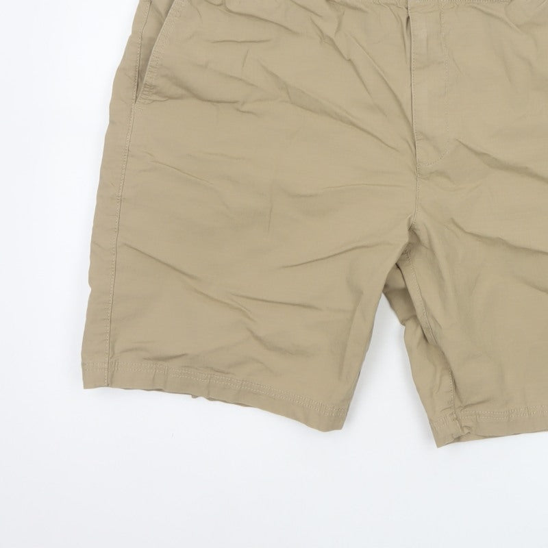 Additional view of Marks and Spencer Men Beige 2XL Elastic Waist Stretch Shorts