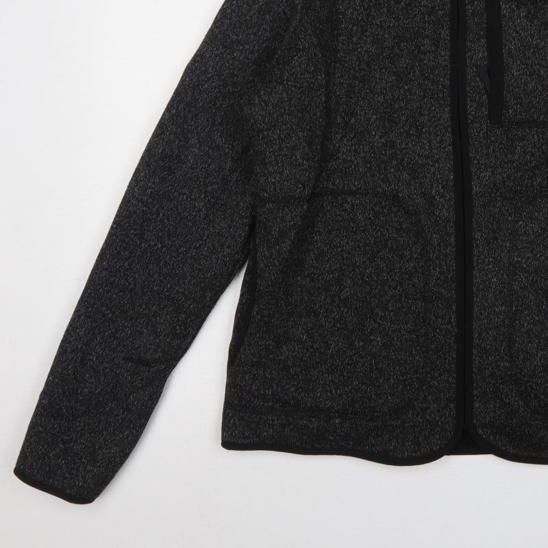 Additional view of Marks and Spencer Men's Black Marl Fleece Jacket Small Full Zip