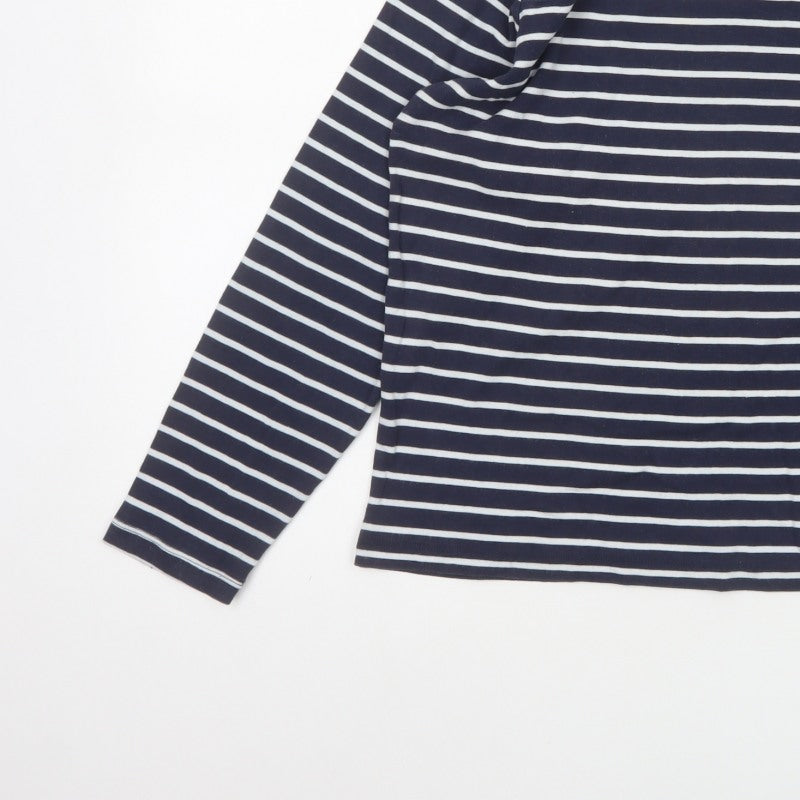 Cotton Traders Women’s Blue Star Stripe Long Sleeve T-Shirt UK 18
