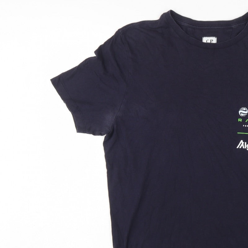 C.P. Company Mens Black L Envision Racing Formula E Logo T-Shirt