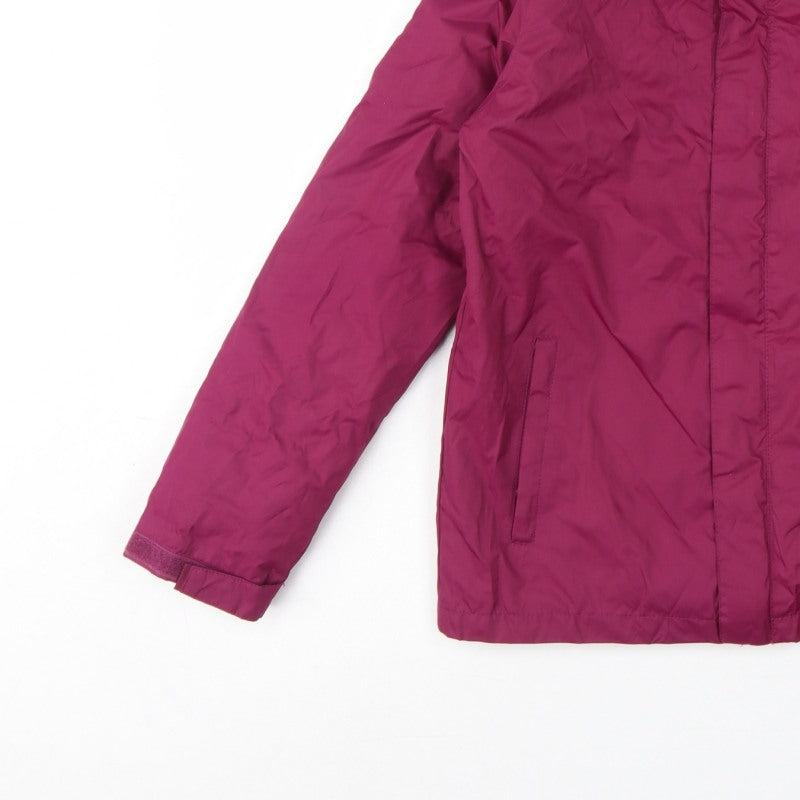 Mountain Warehouse Boys Pink 9-10 Years Hooded Waterproof Jacket Fleece Lined