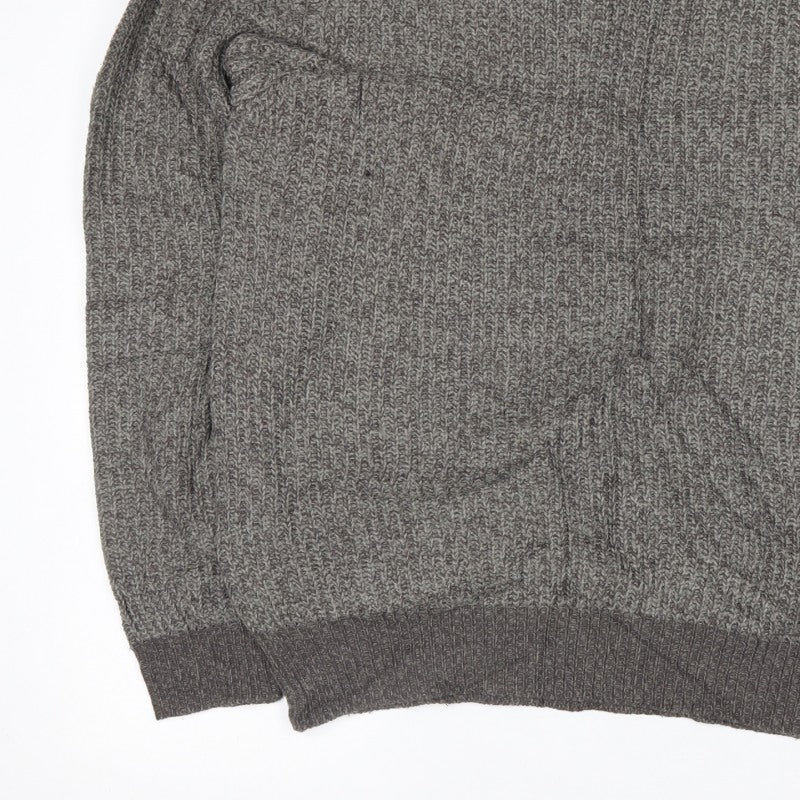 Headland Premium Men’s Grey XL Chunky Knit Crew Neck Pullover Jumper