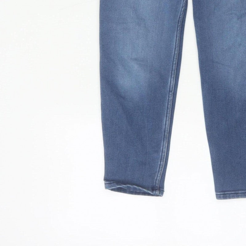 Abercrombie Kids Girls Blue 9-10 Years High-Rise Girlfriend Denim Trousers