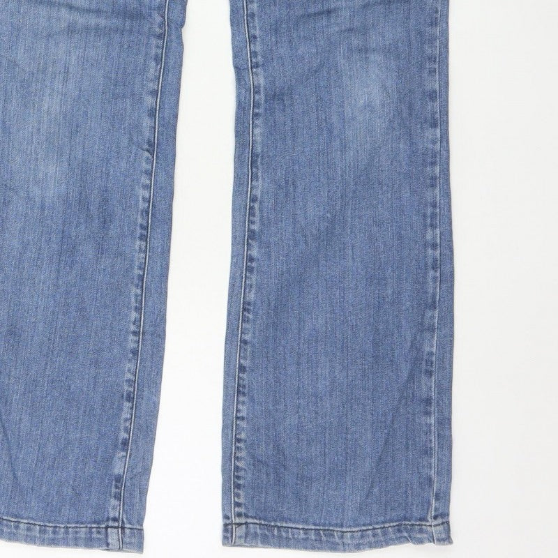 Vero Moda Women’s Blue UK 8 High Rise Straight Leg Denim Jeans