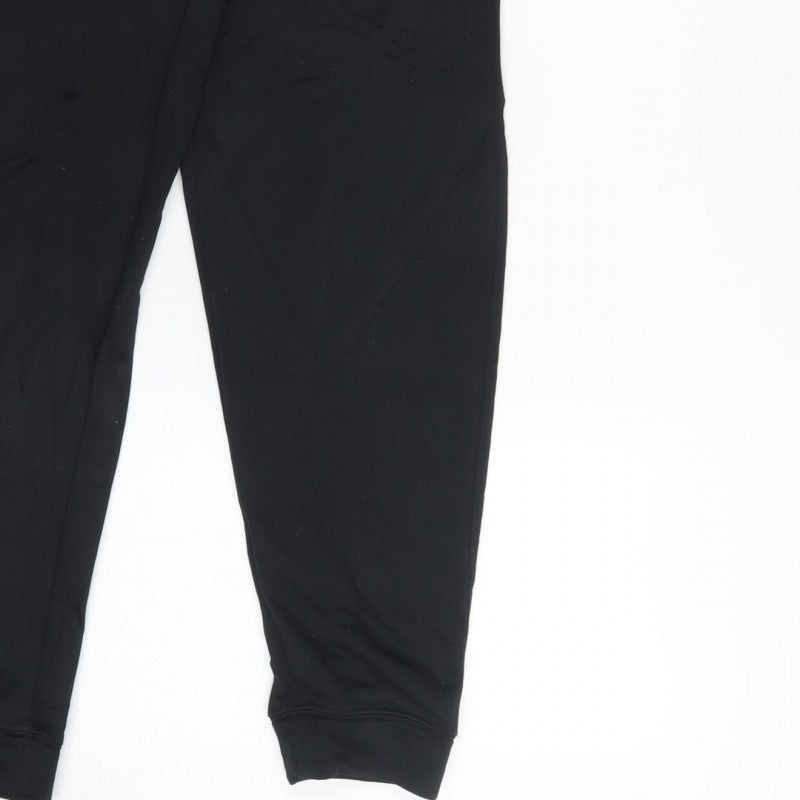 Nike Boys Black 12-13 Years Jogger Sweatpants Elastic Waist Logo