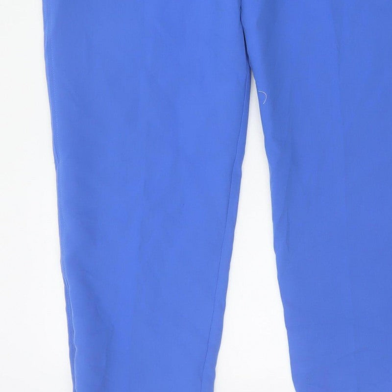 Marks and Spencer Women Blue Size 20 Tapered Ankle Zip Trousers