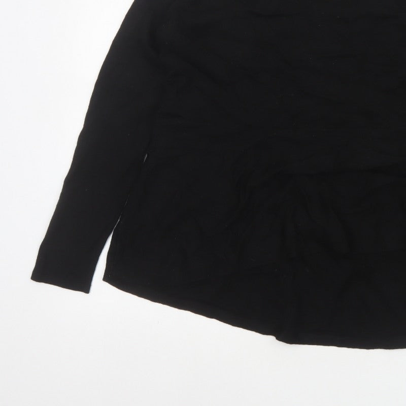COS Women’s Black Wool Relaxed Fit Long Sleeve Pullover Jumper UK 14