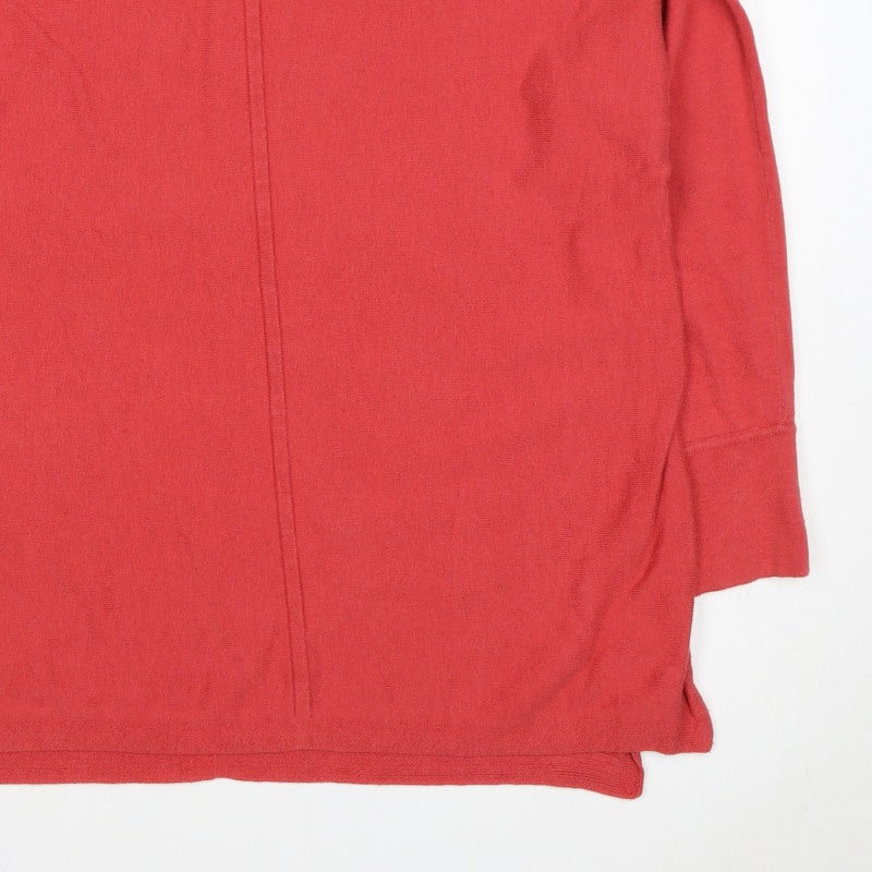 White Stuff Women Red UK 18 Cotton Blend Round Neck Relaxed Pullover