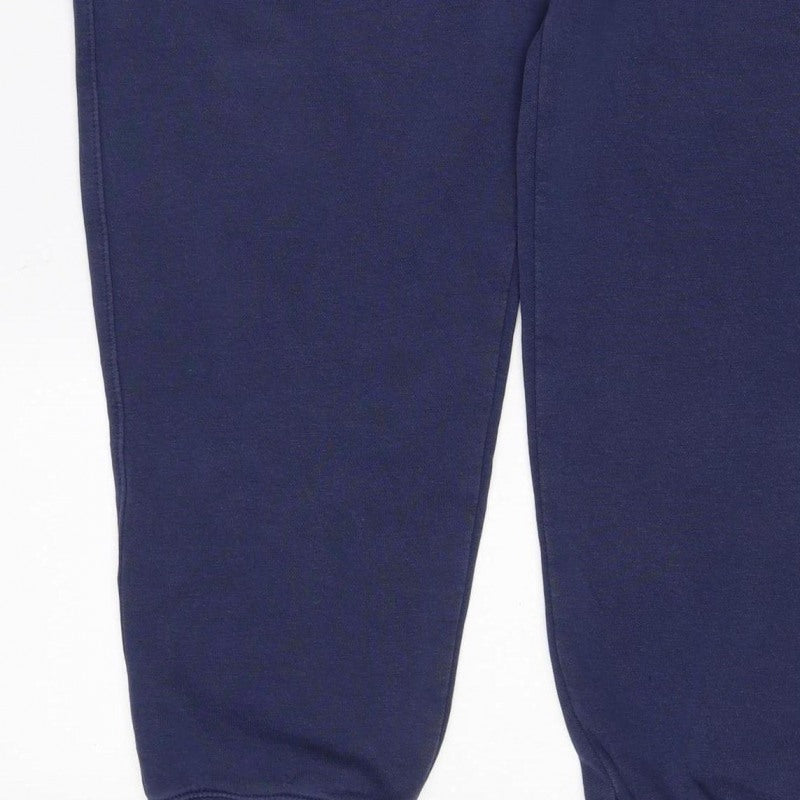 Nike Men’s Blue M Jogger Sweatpants Elastic Waist Pockets Logo