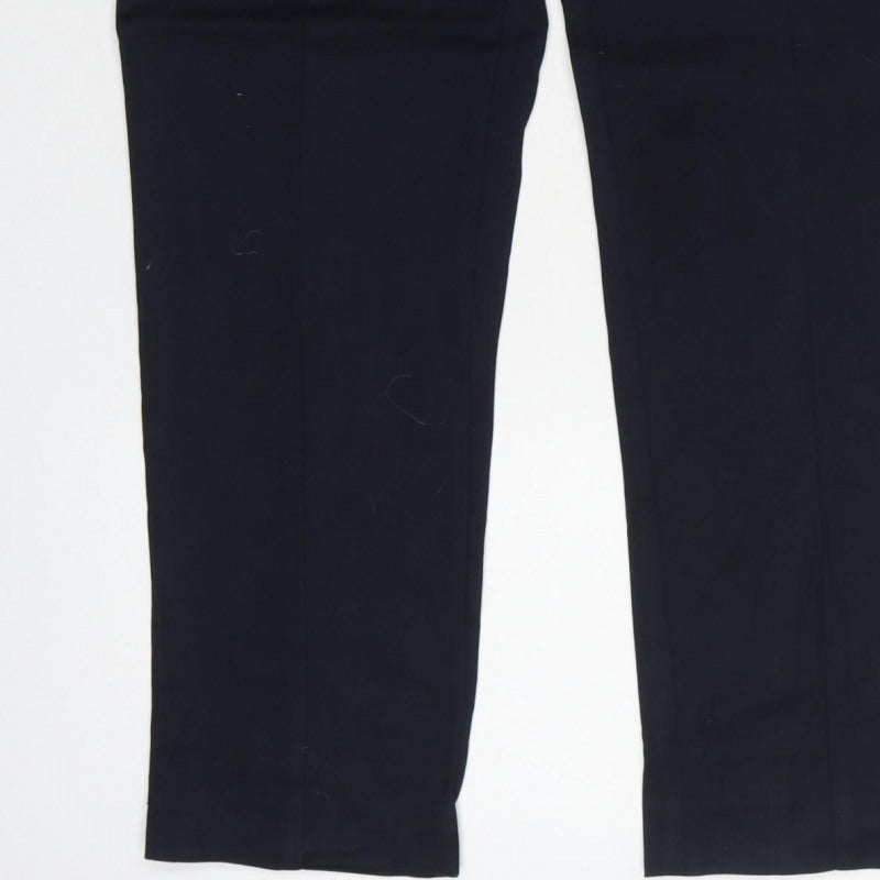Oasis Women’s Navy Blue Size 14 Tailored Tapered Work Trousers
