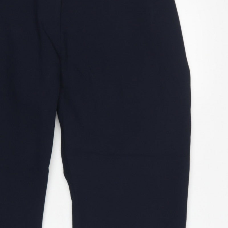 Marks and Spencer Women Dark Navy Size 20 Regular Tailored Trousers