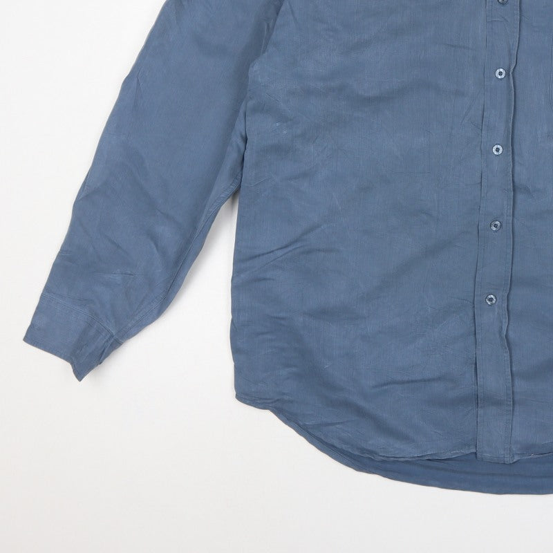 Farah Men’s Blue L Long Sleeve Button-Up Pocket Shirt