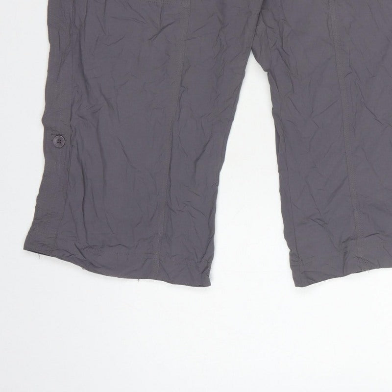 TOG24 Women’s Grey 14/16 Bermuda Hiking Shorts Drawstring Nylon