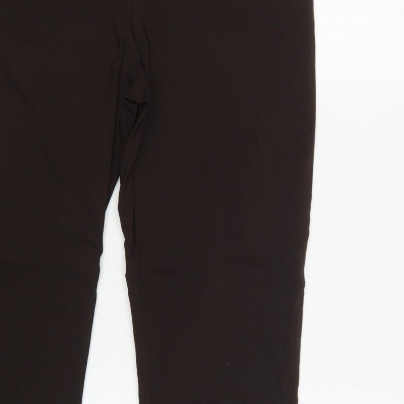 Lauren Vidal Women’s Black UK 14 Slim Skinny Stretch Trousers