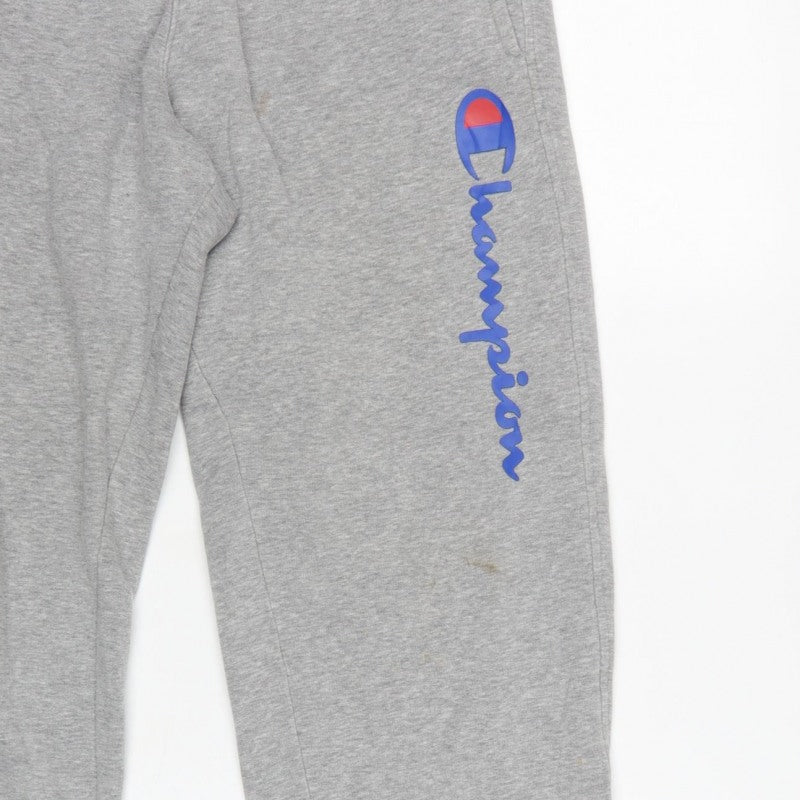 Champion Women’s Grey Logo Fleece Jogger Sweatpants Size L