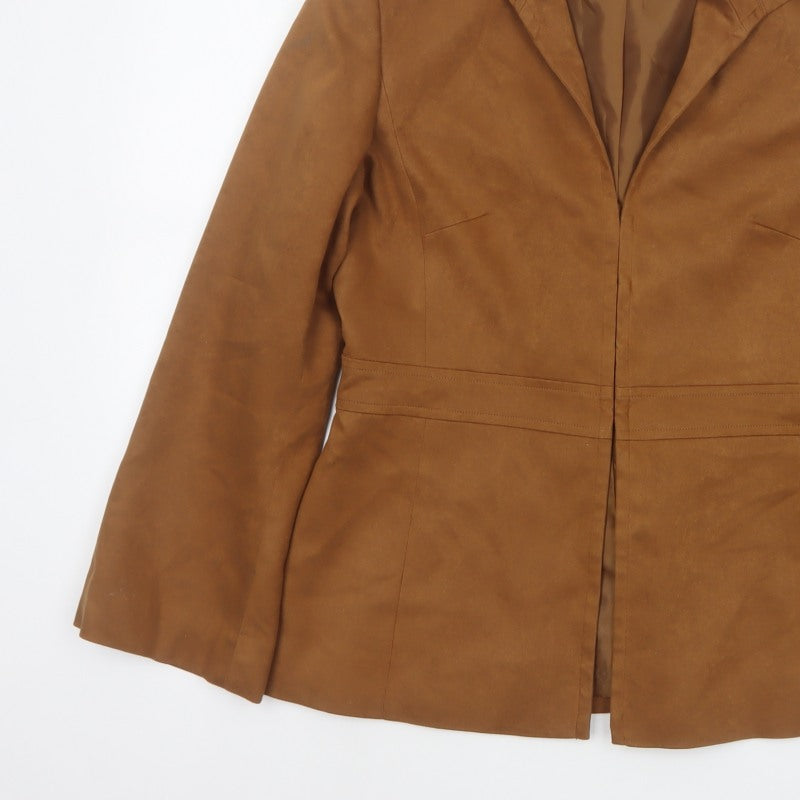 Precis Petite Women’s Brown UK 12 Tailored Single-Breasted Blazer