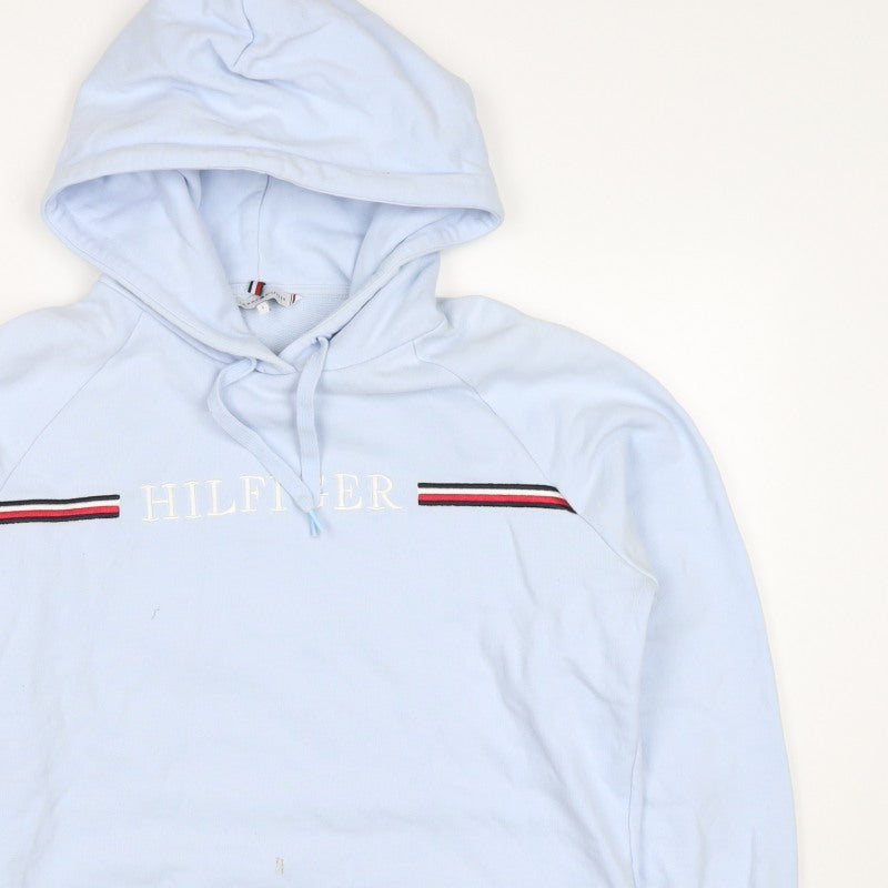 Tommy Hilfiger Women’s Blue S Pullover Logo Hoodie